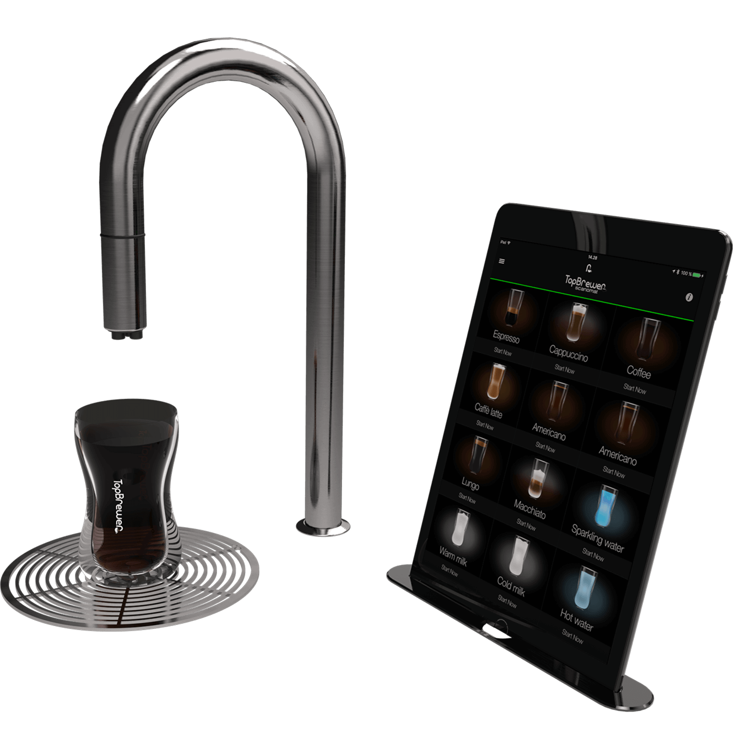 TopBrewer Pro Coffee Milk/DualMilk Still/Sparkling Water