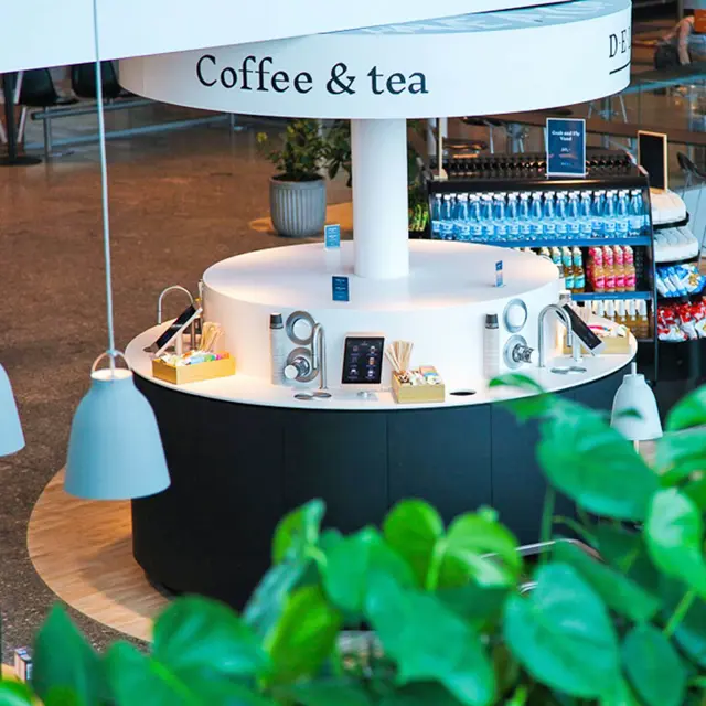 TopBrewer at self-service station in Aalborg Airport