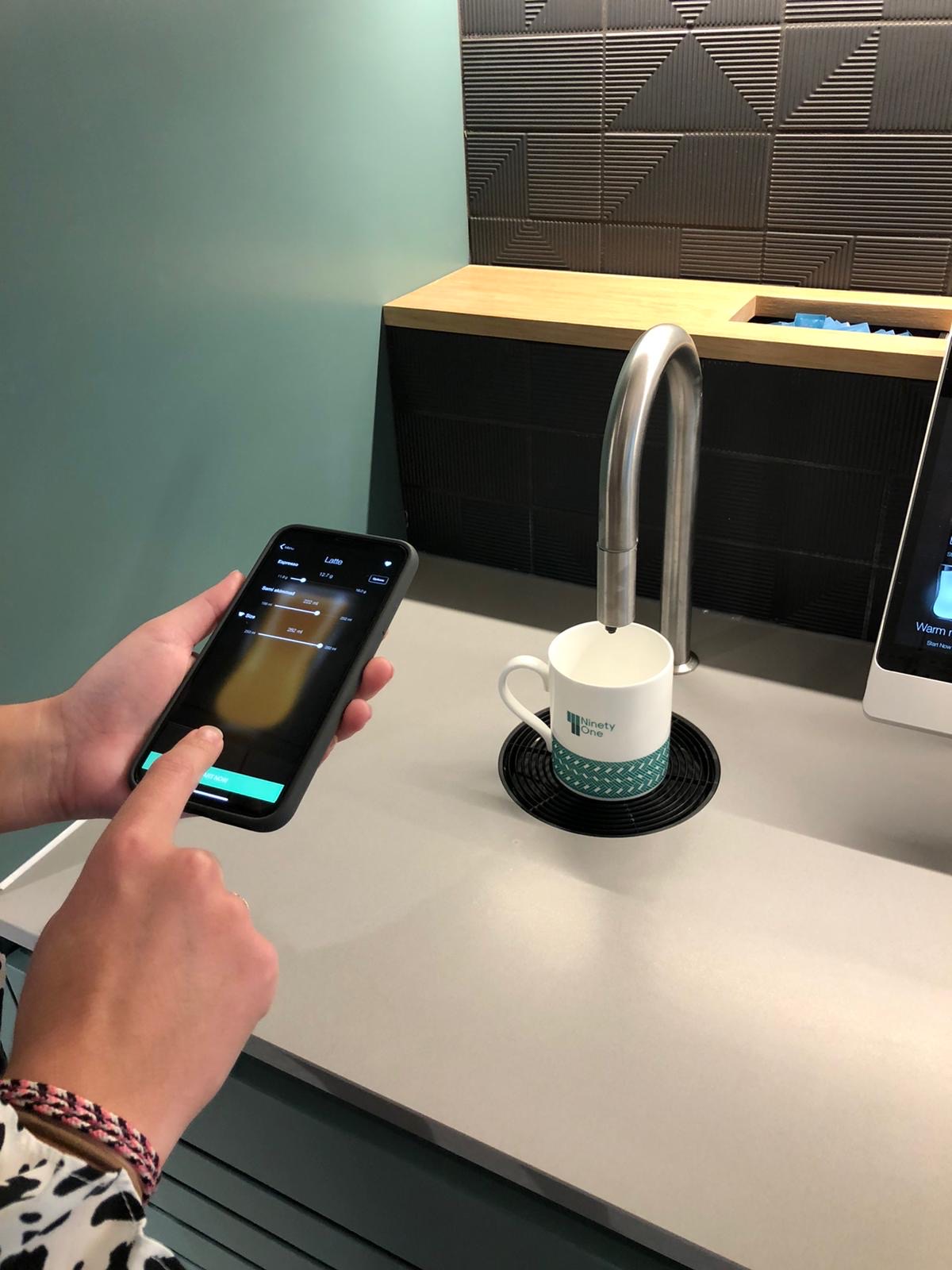 TopBrewer coffee app at NinetyOne