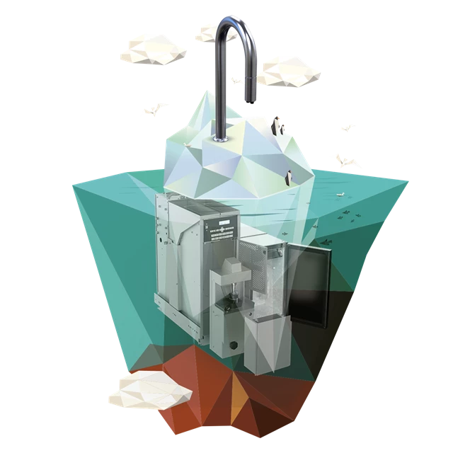TopBrewer as an iceberg under-counter built-in