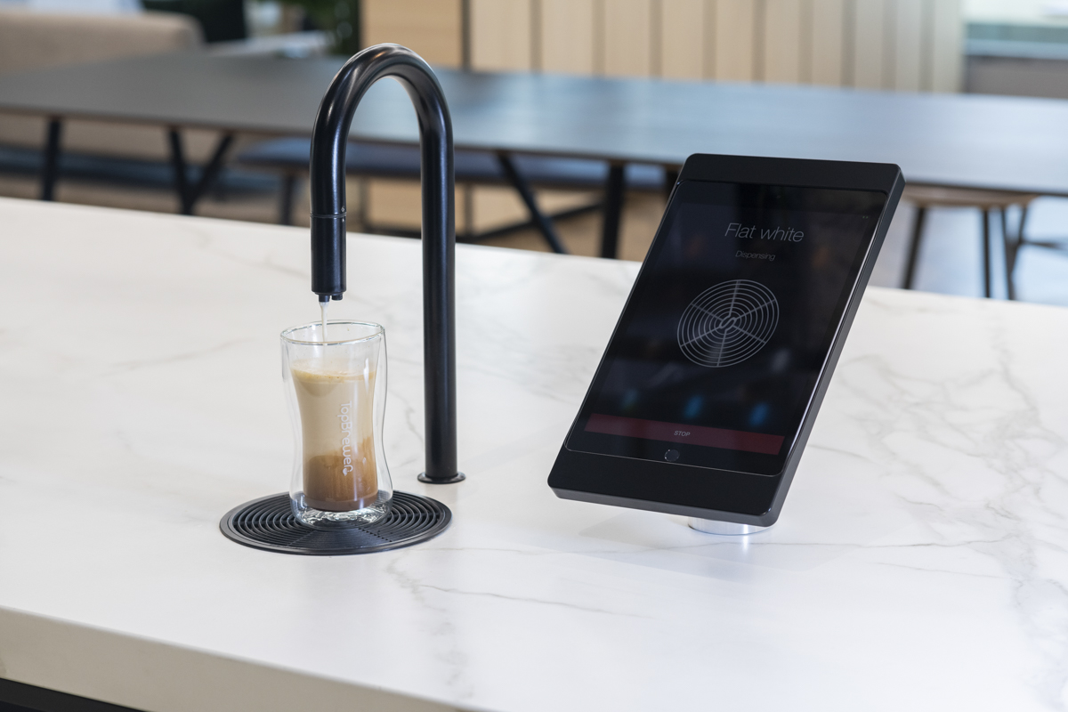 Office coffee machine with dairy-free options