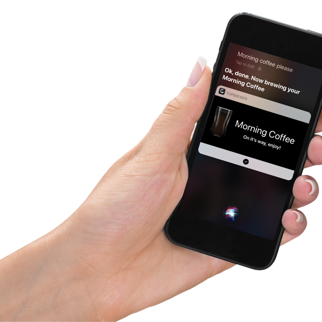 TopBrewer App with Siri voice control