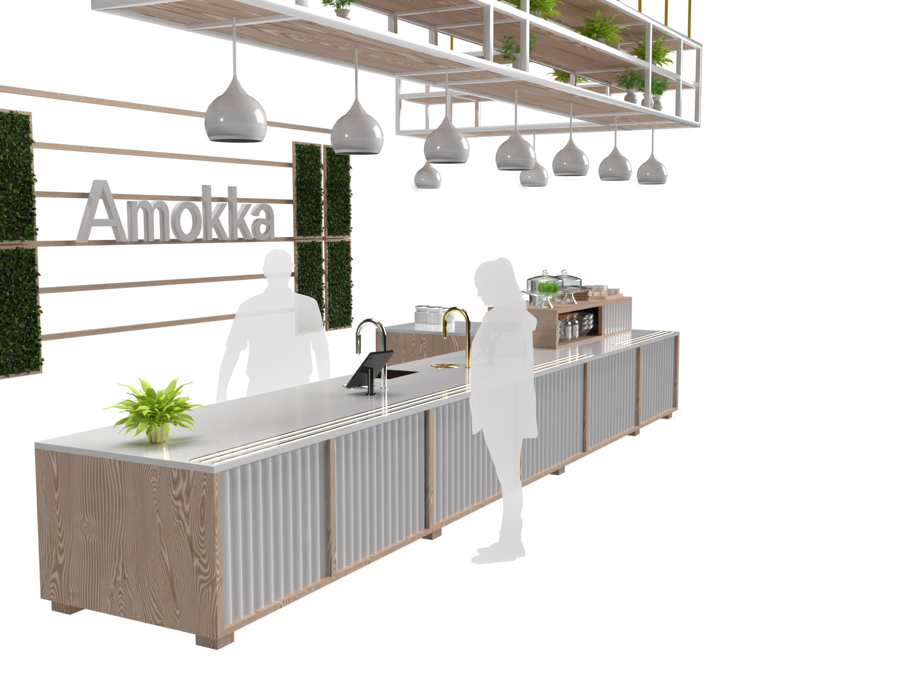 Amokka Cafe Serving Scene