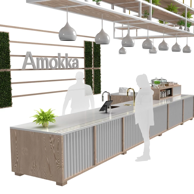Amokka Cafe Serving Scene