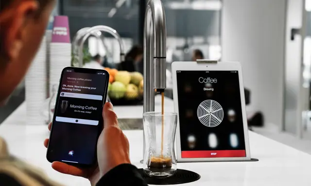 Voice control coffee machine