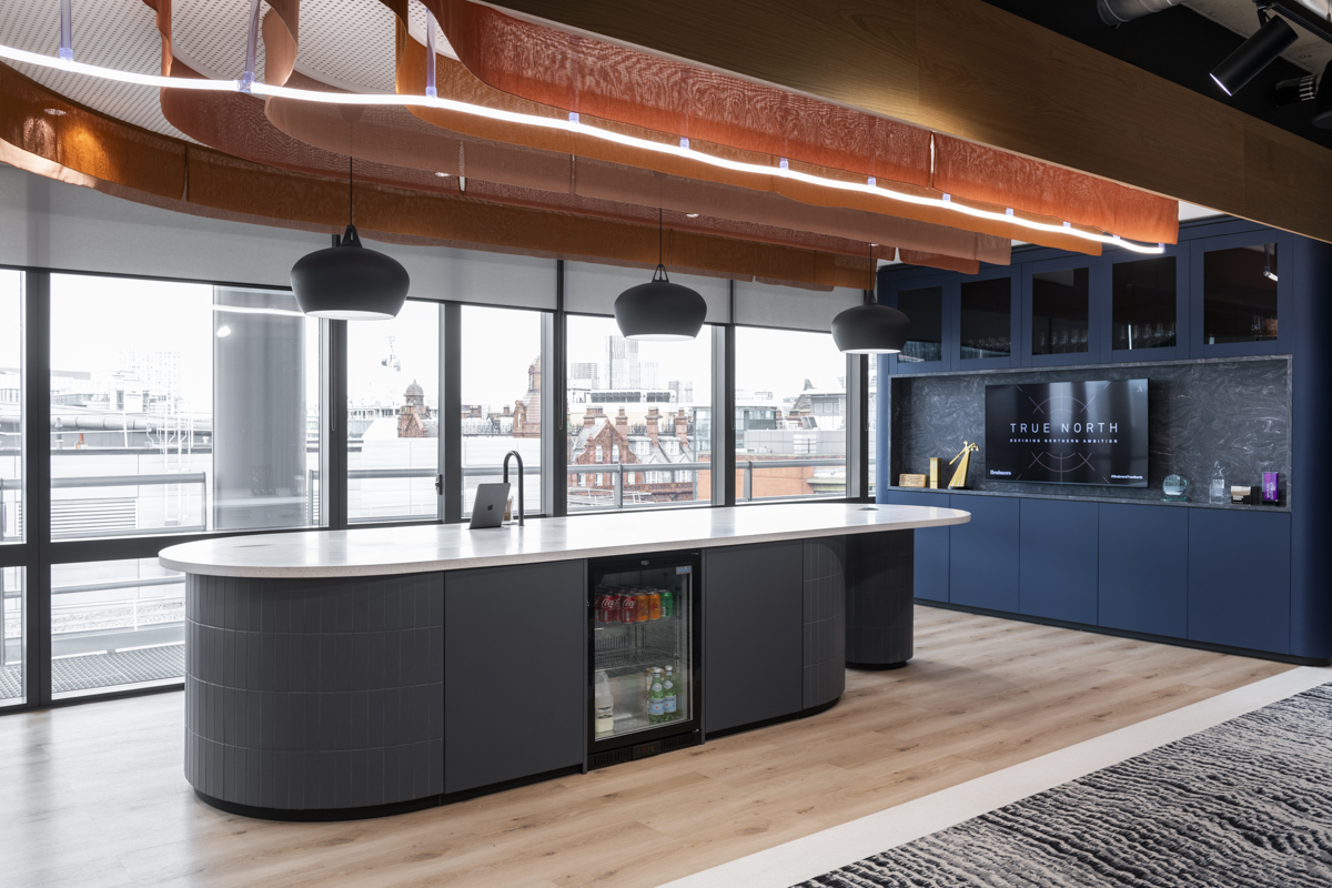 Brabners Manchester Office, coffee tap, island