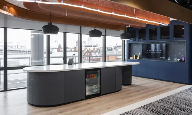 Brabners Manchester Office, coffee tap, island