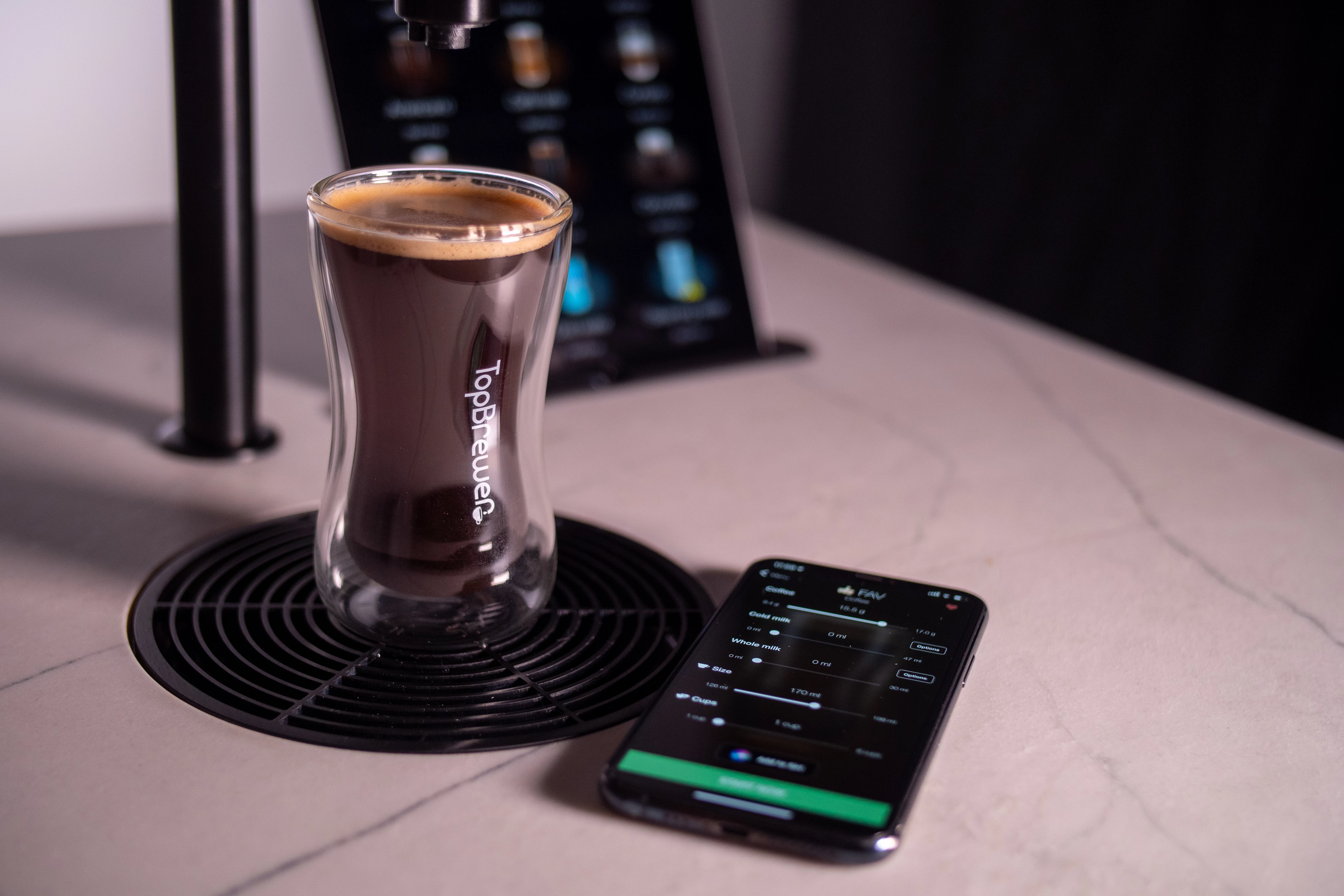 Voice control with TopBrewer coffee machines