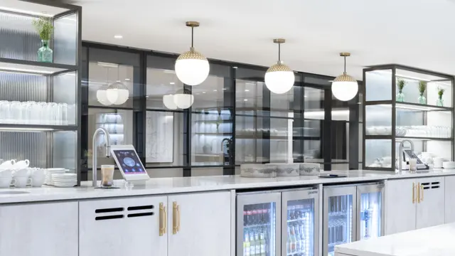 2 TopBrewer commercial coffee machines in the executive lounge of the Hilton London Metropole