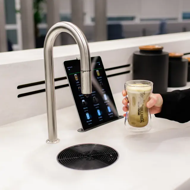 AmTrust TopBrewer coffee close up